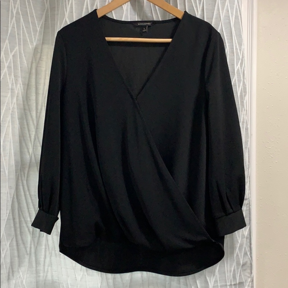 Banana Republic Faux wrap top